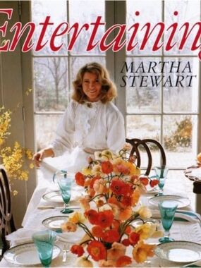 Martha Stewart Hardcover Entertaining Book with Food Photo Panels